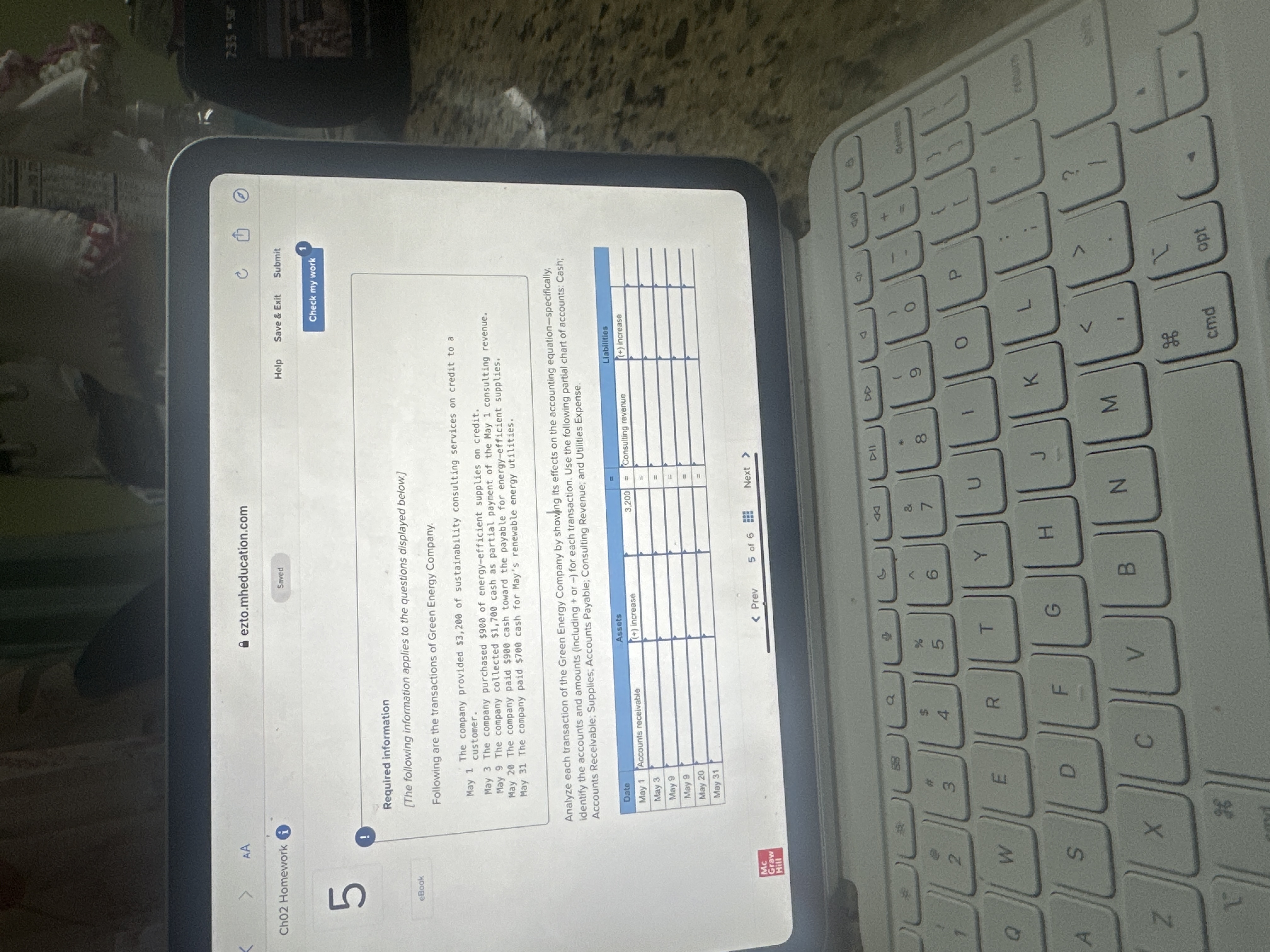  AA a ezto.mheducation.com C 7:35 -5 Ch02 Homework i Saved Help