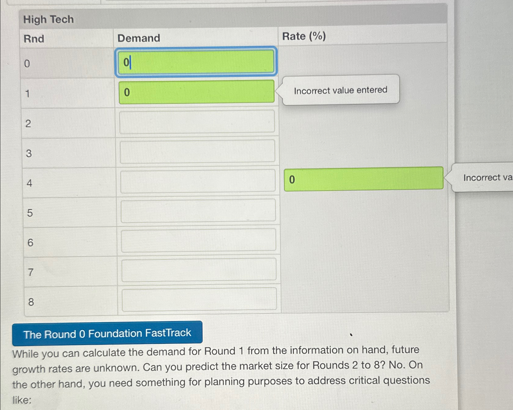  \table[[High Tech],[Rnd,Demand,Rate (%) 
