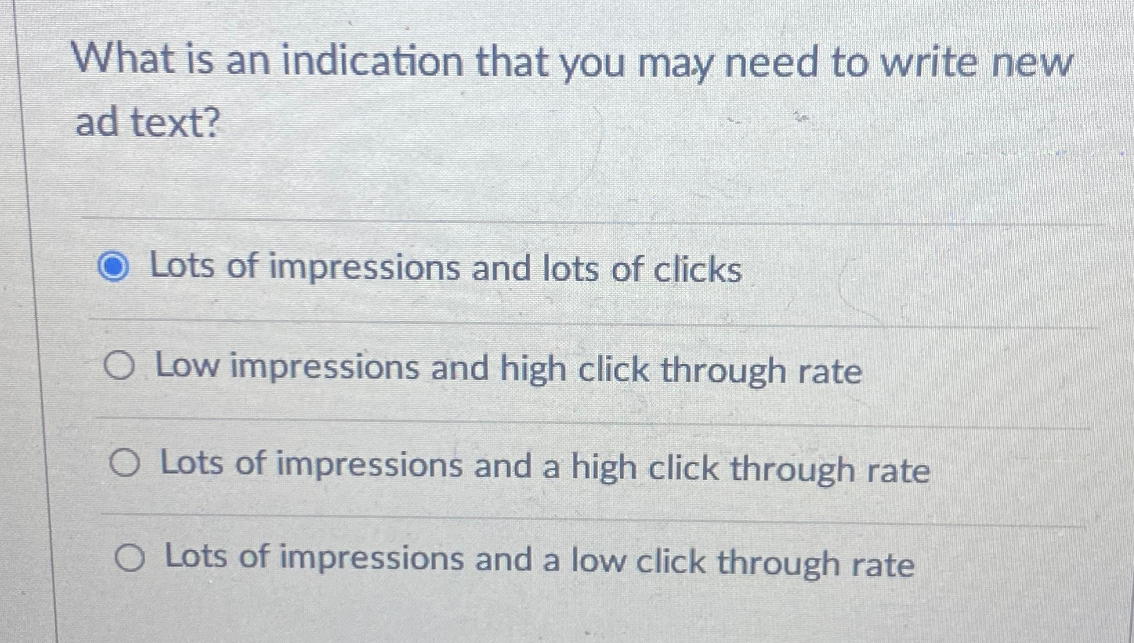  What is an indication that you may need to write new