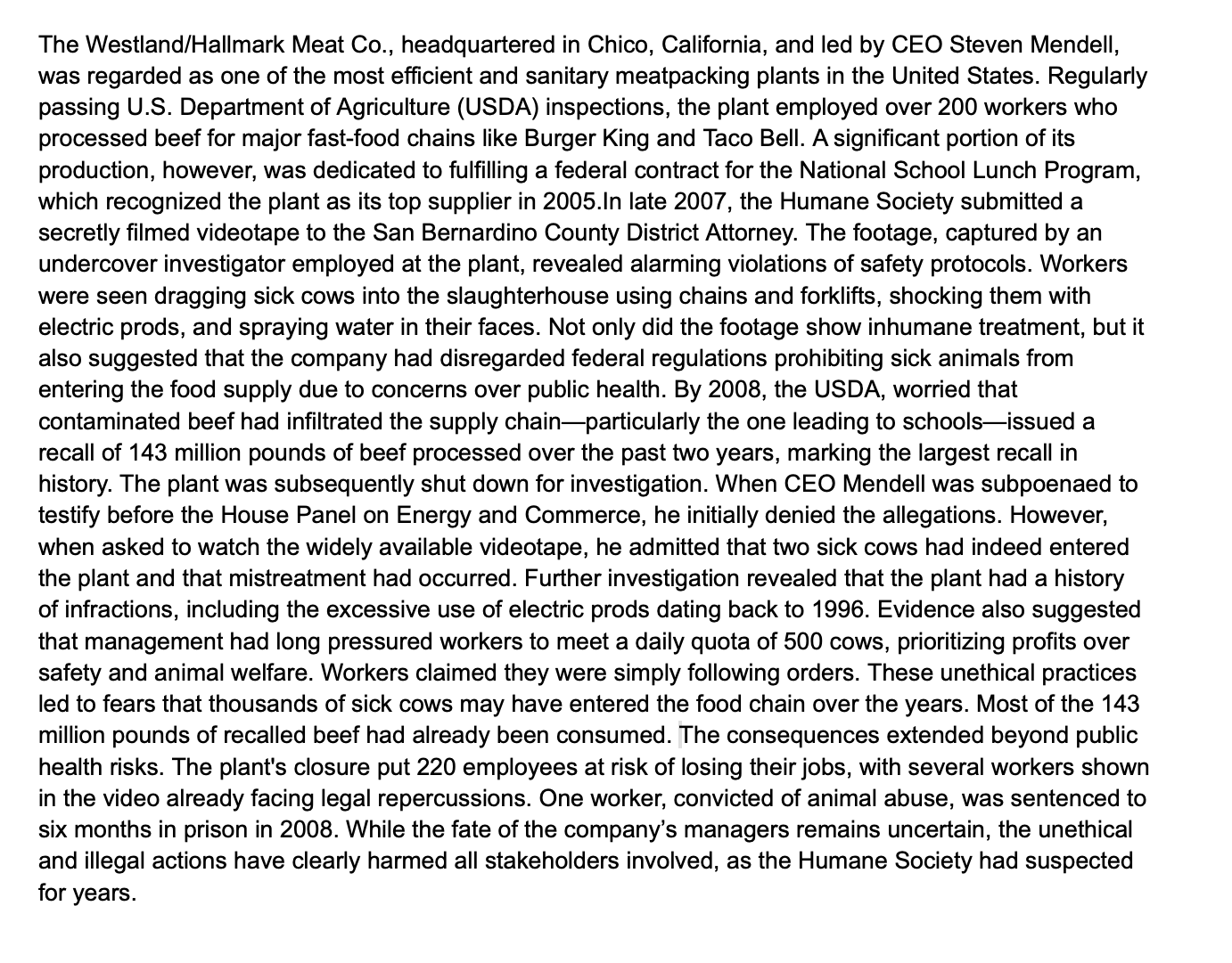  Based on the image attached, please read the case and then