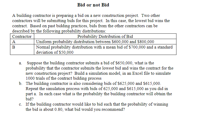  Read the case Sim2: and produce a simulation model for this