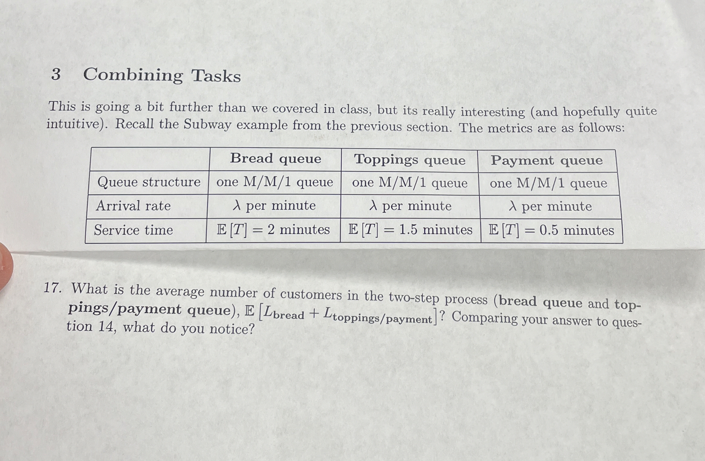 3 Combining Tasks This is going a bit further than we