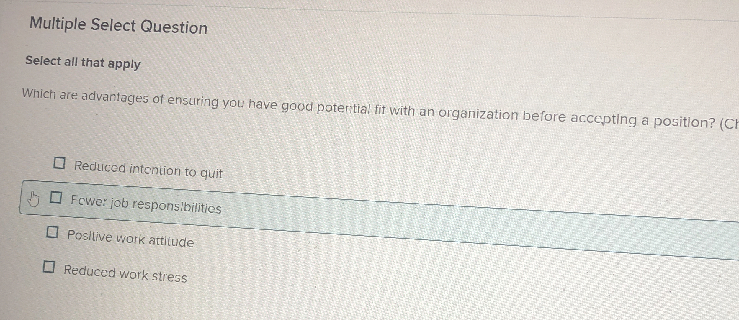  Multiple Select Question Select all that apply Which are advantages of
