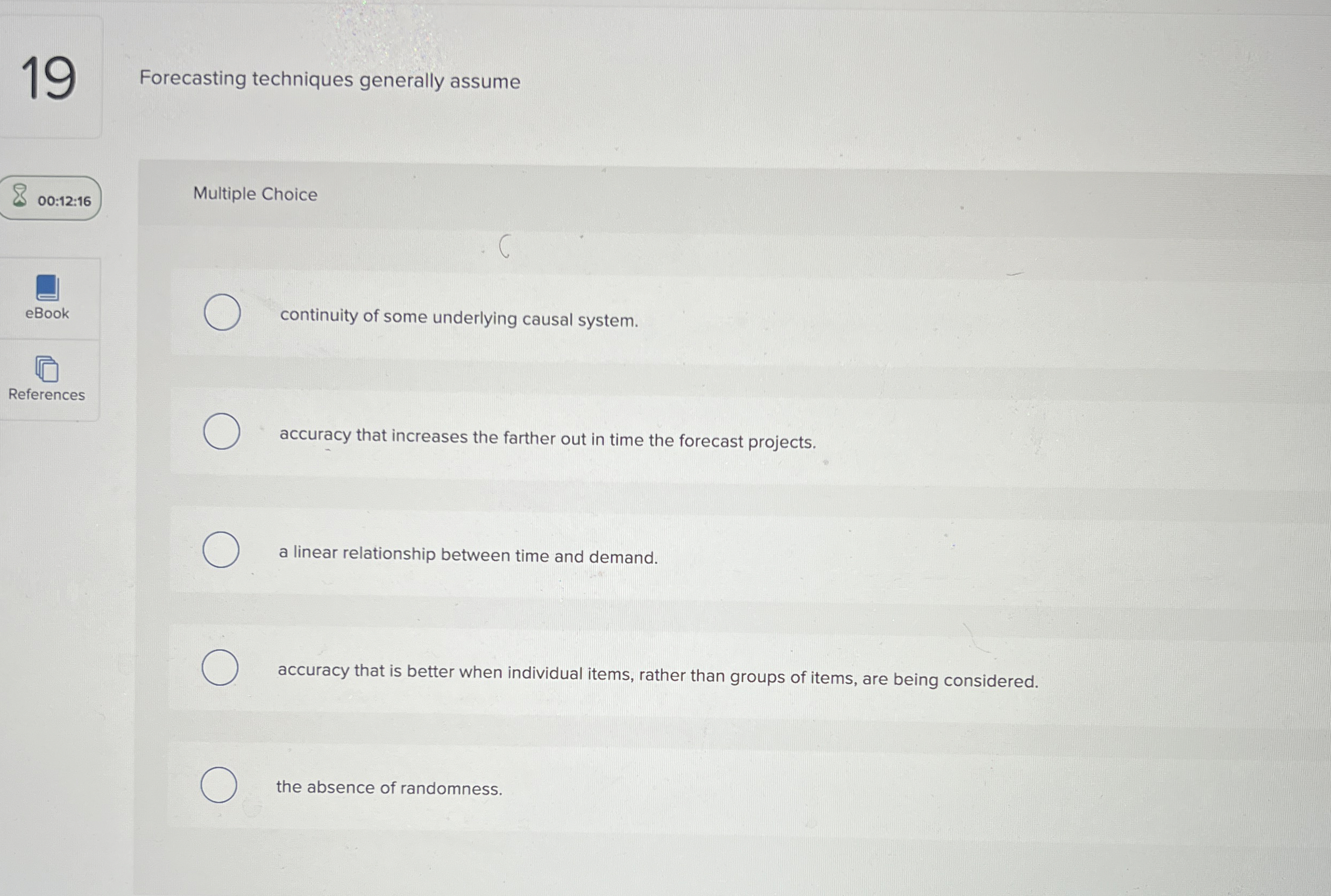  continuity of some underlying causal system. accuracy that increases the farther