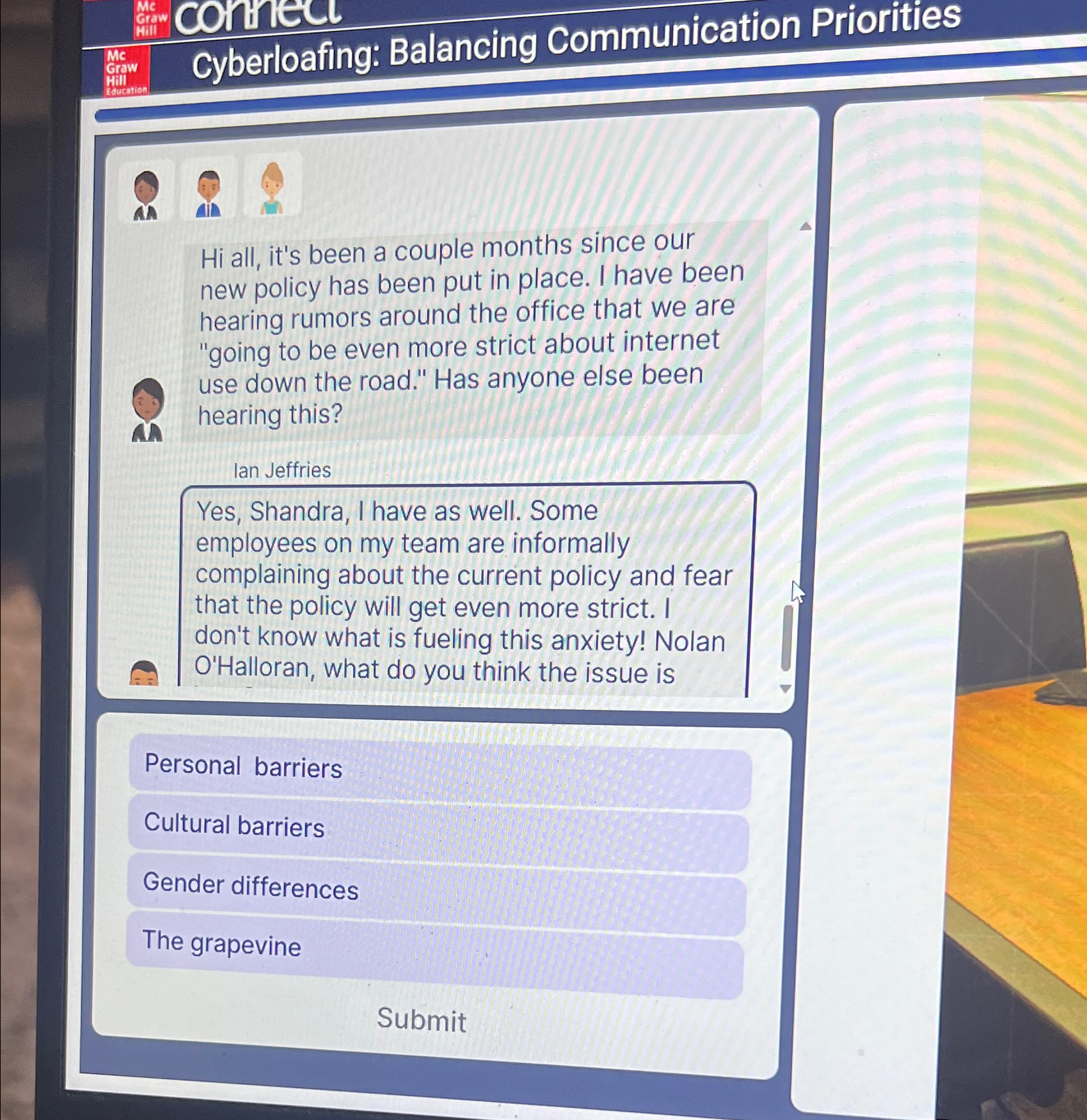  Me Graw E. CONHELL Me Graw Hill Cyberloafing: Balancing Communication Priorities