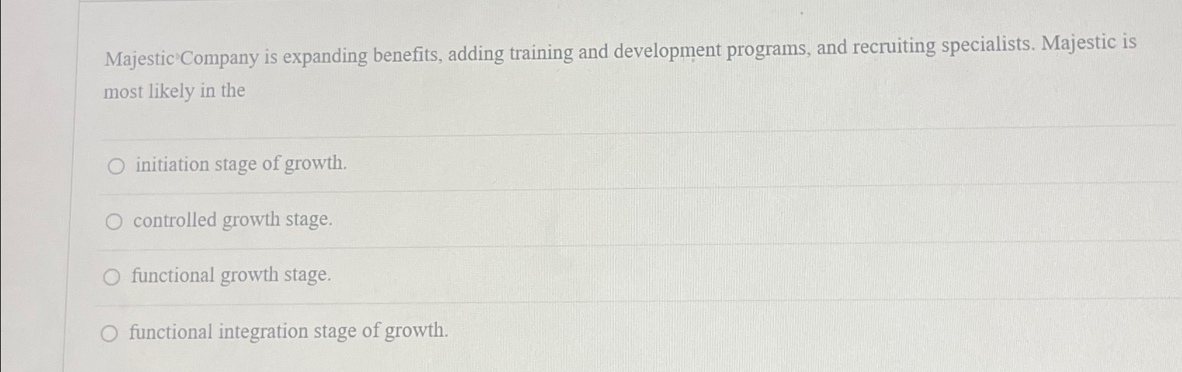  Majestic Company is expanding benefits, adding training and development programs, and