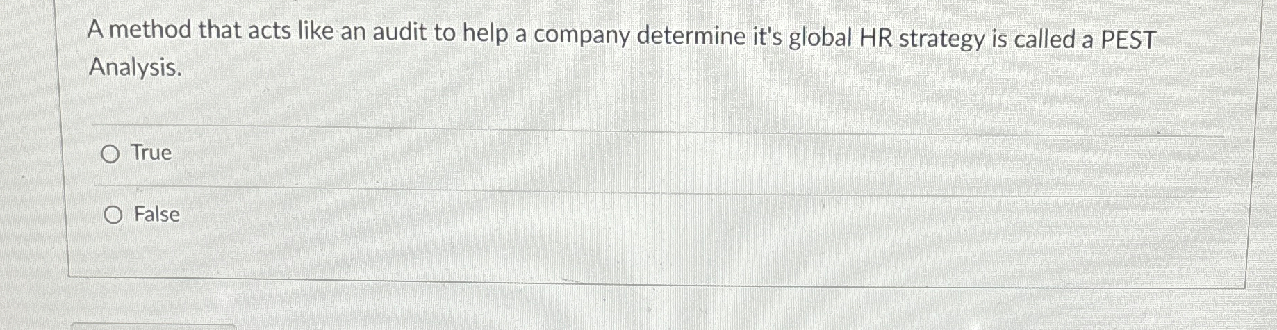  A method that acts like an audit to help a company