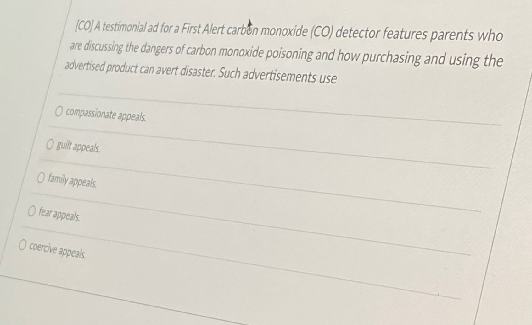 [CO] A testimonial ad for a First Alert carbth monoxide (CO)