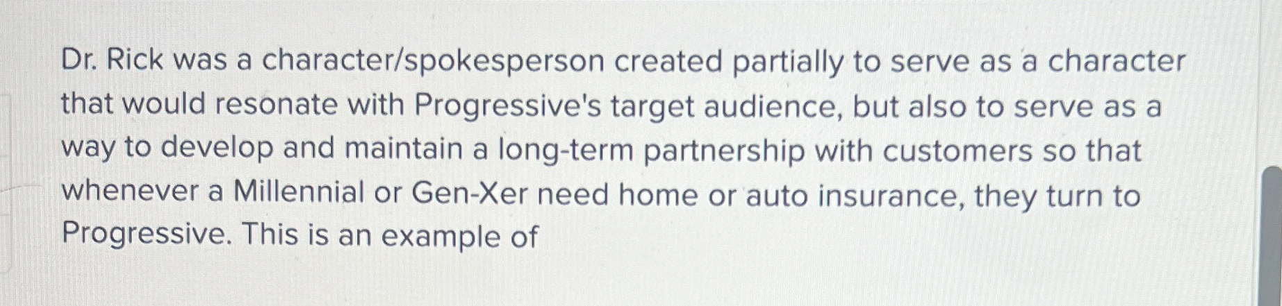  Dr. Rick was a character/spokesperson created partially to serve as a