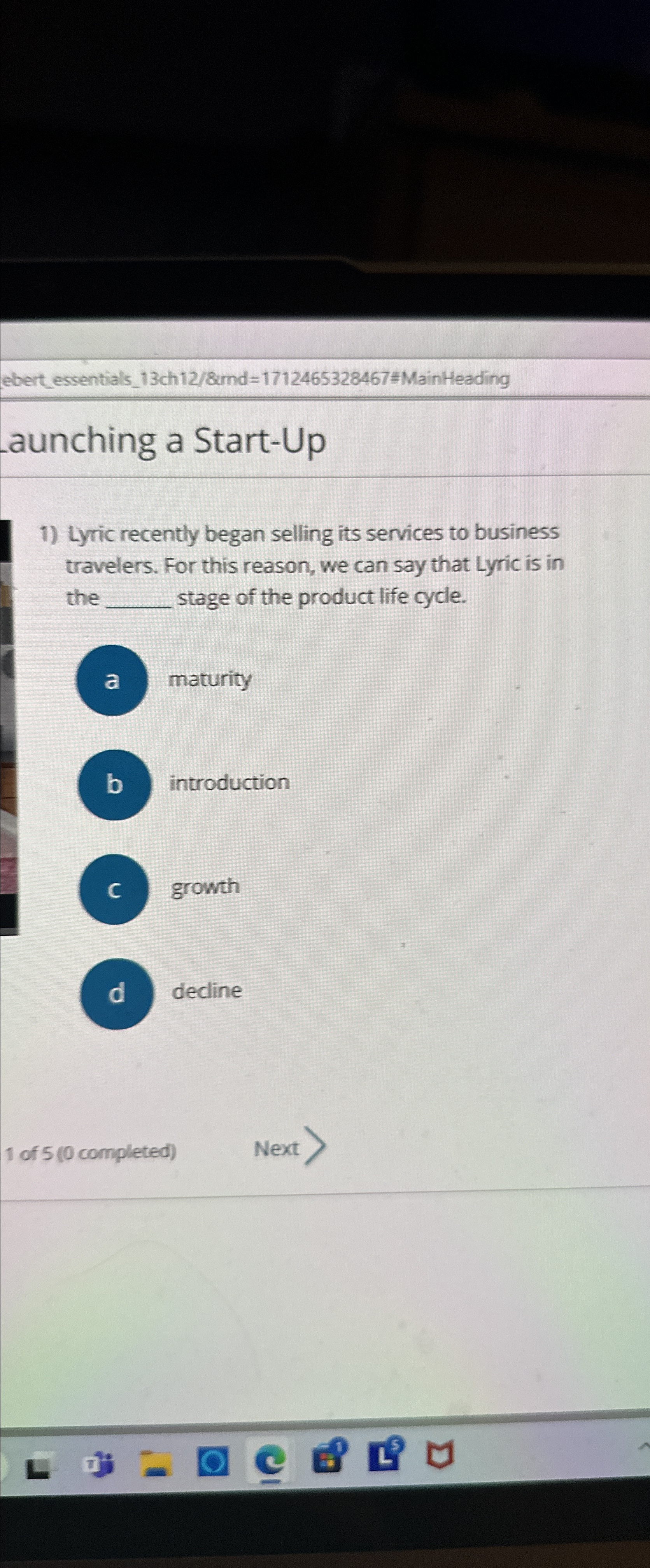  ebert_essentials_13ch 128mnd=1712465328467# MainHeading aunching a Start-Up Lyric recently began selling its