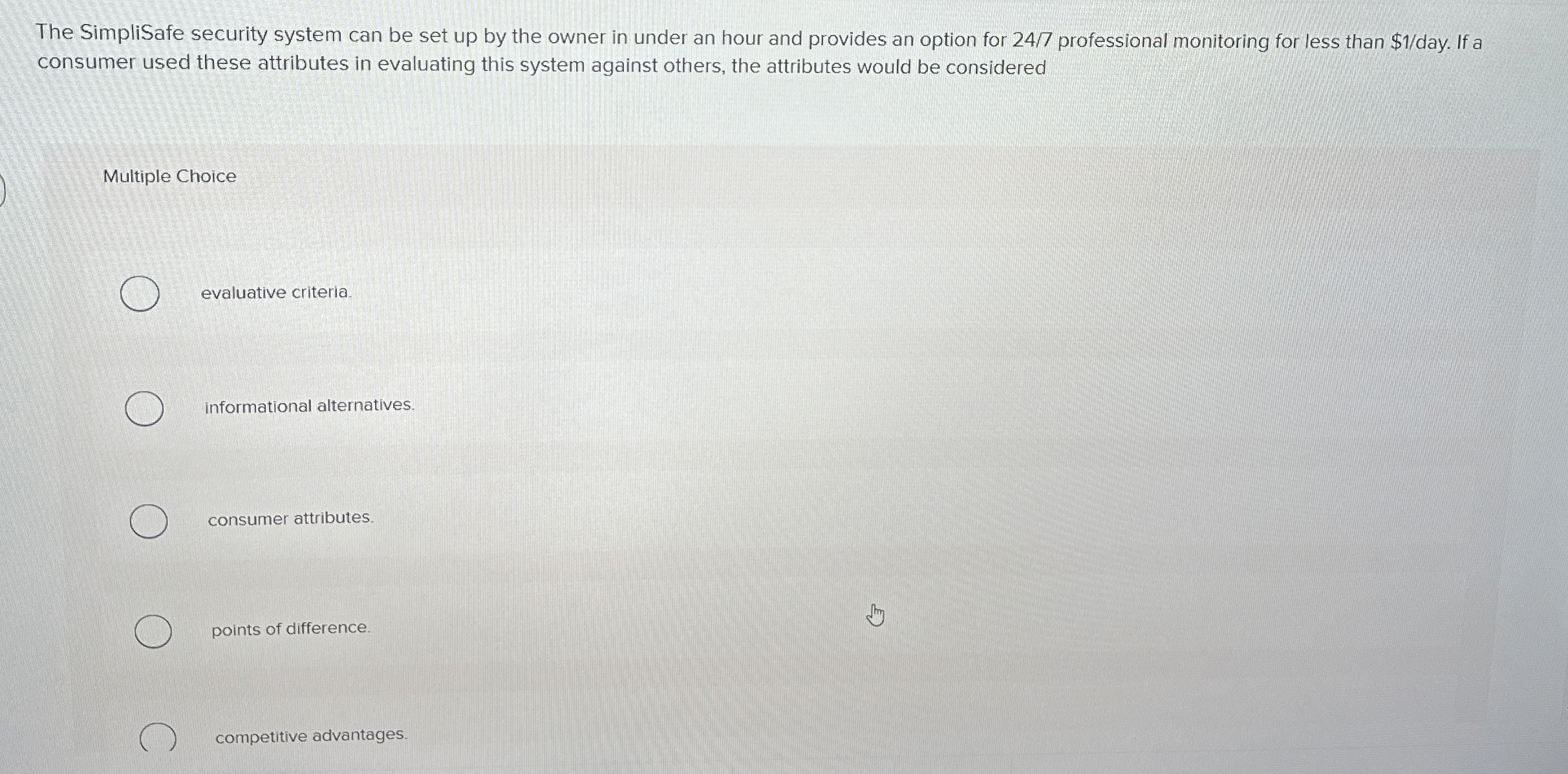  The SimpliSafe security system can be set up by the owner