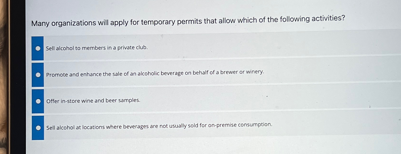  Many organizations will apply for temporary permits that allow which of