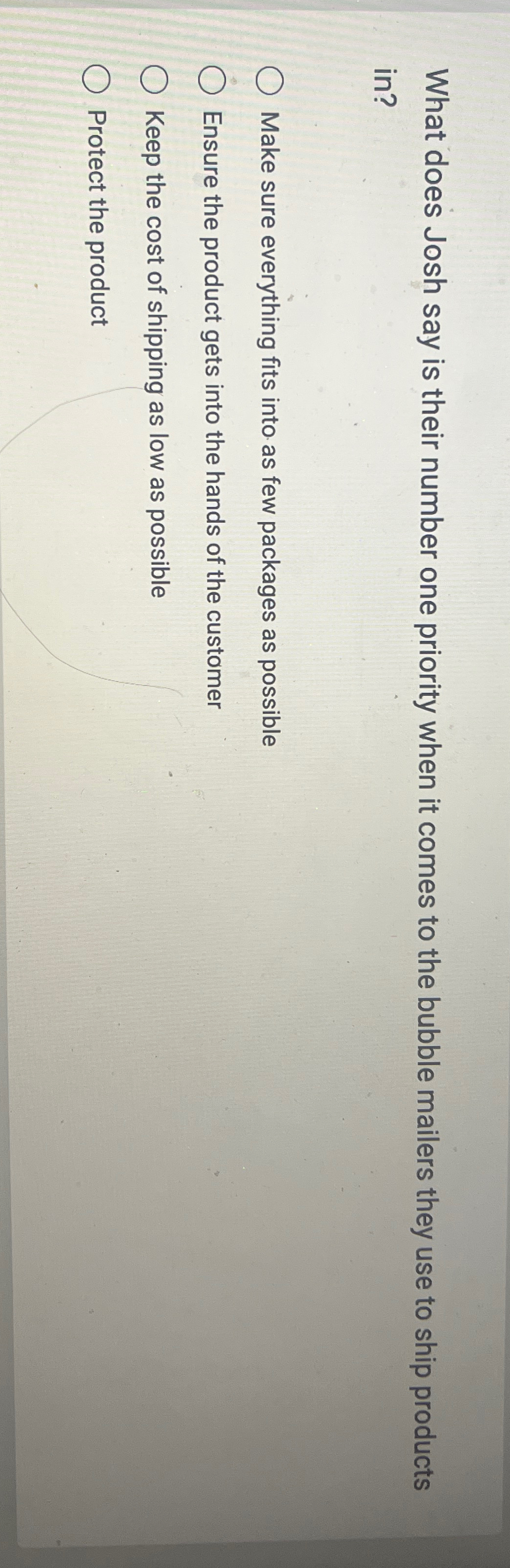  What does Josh say is their number one priority when it