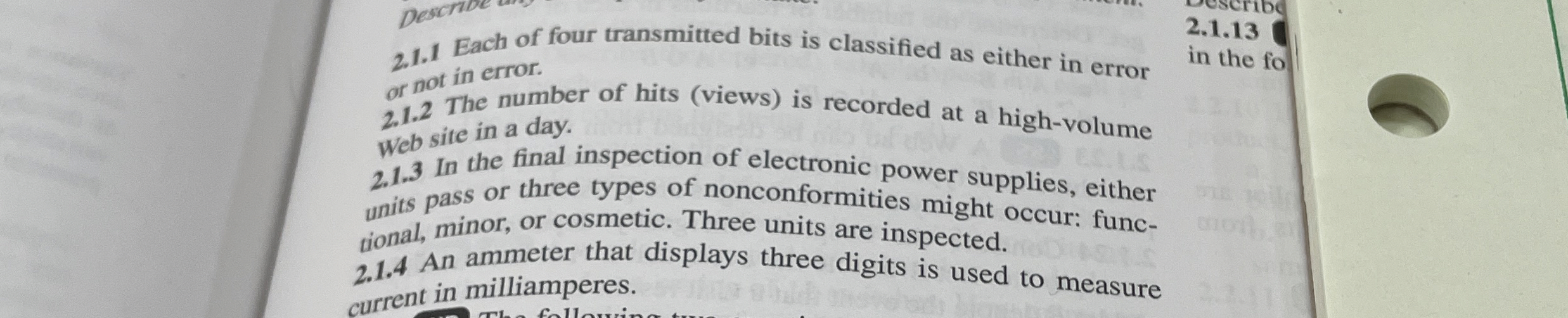  2.1.1 Each of four transmitted bits is classified as either in