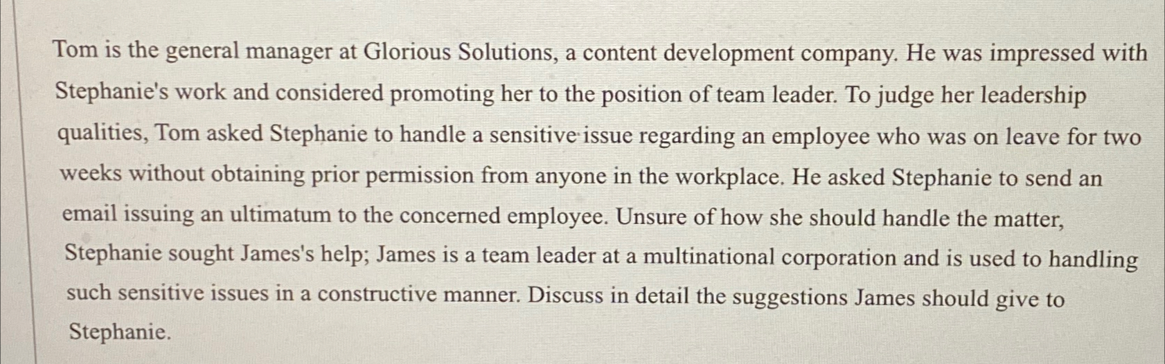  Tom is the general manager at Glorious Solutions, a content development