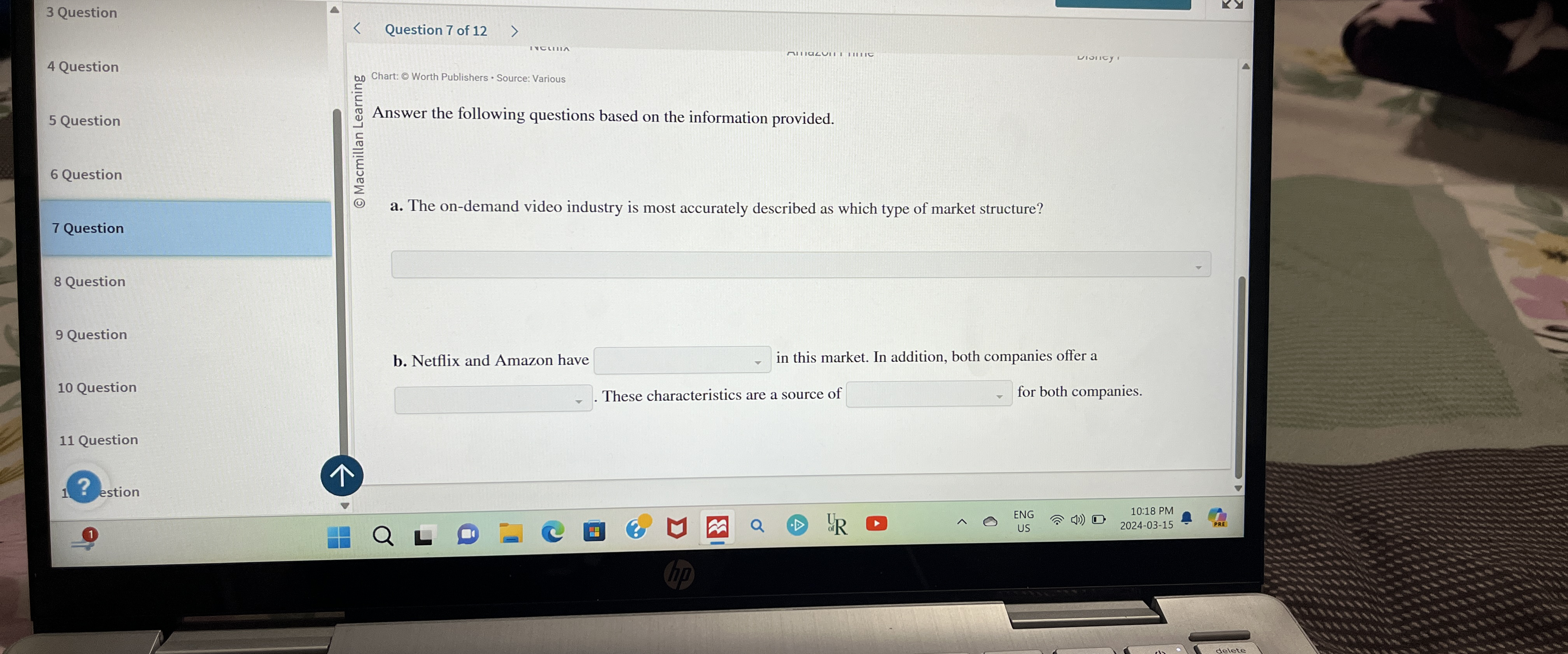  3 Question 4 Question 5 Question 6 Question 7 Question a.