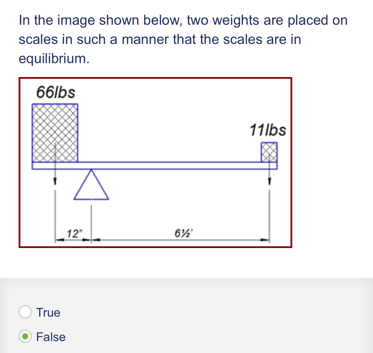  In the image shown below, two weights are placed on scales