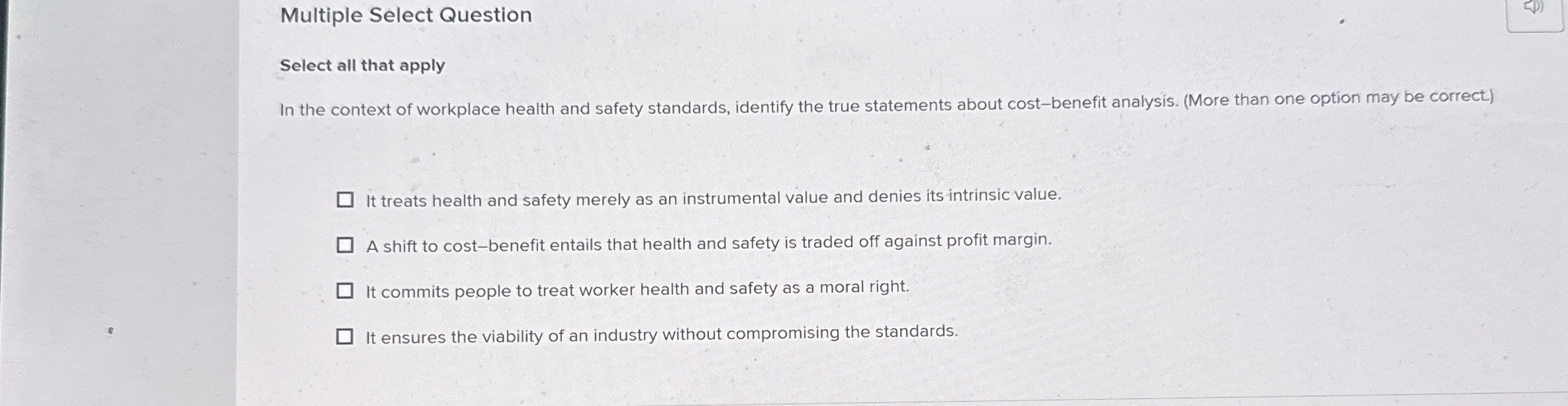  Multiple Select Question Select all that apply In the context of