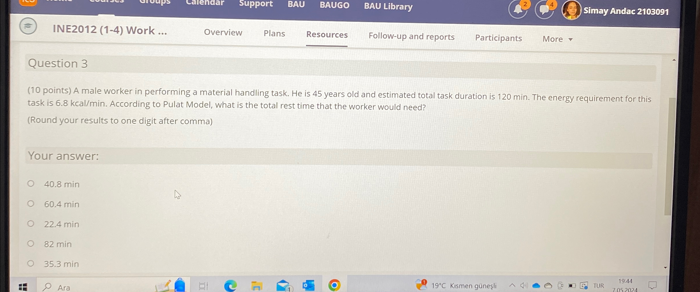  Support BAU BAUGO BAU Library Simay Andac 2103091 INE2012(1-4) Work ...