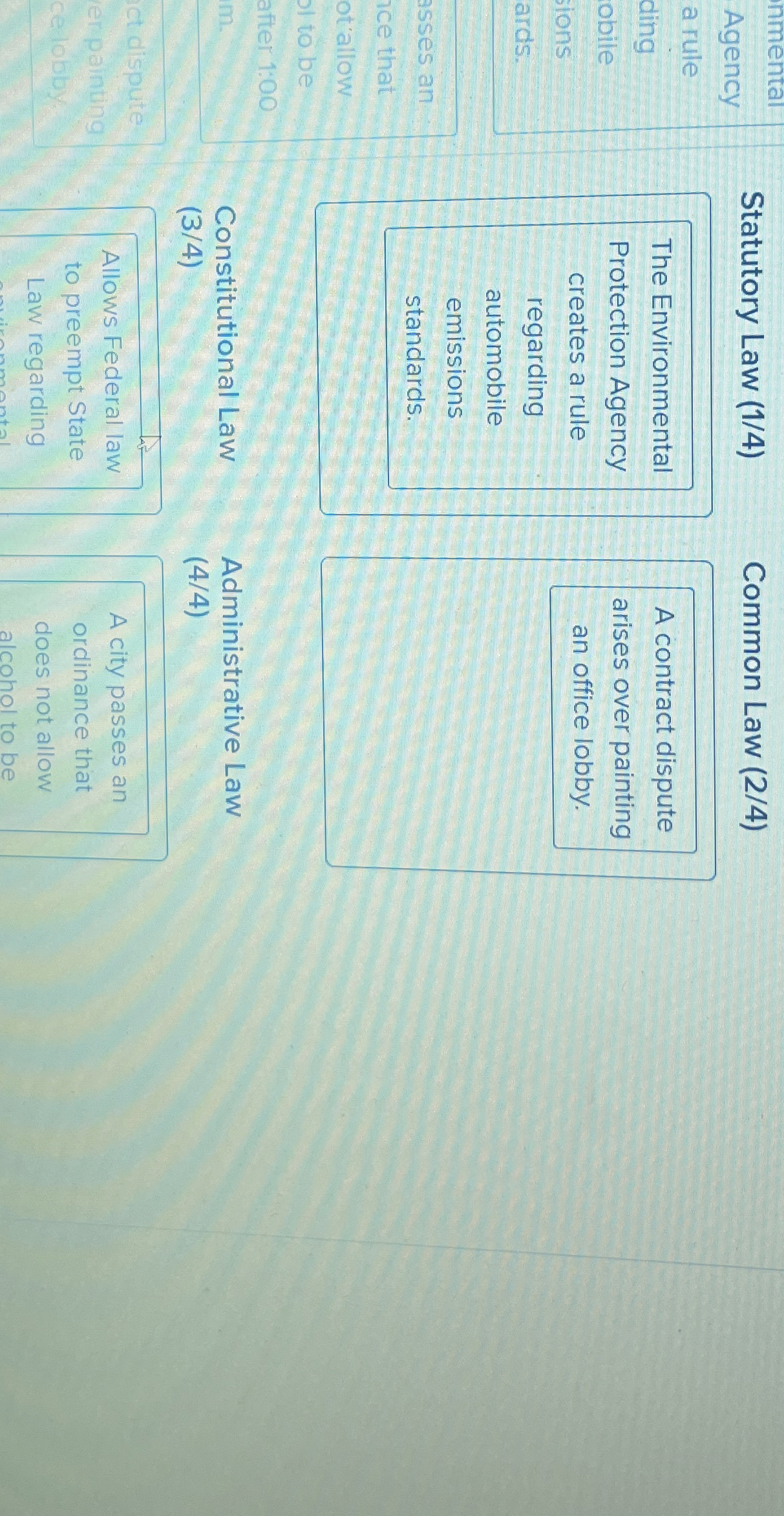  inmental Agency Common Law (2/4) a rule ding obile tions ards.