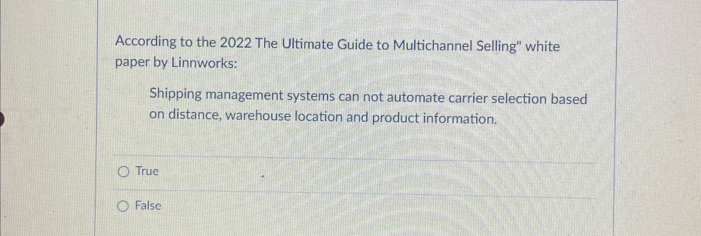  According to the 2022 The Ultimate Guide to Multichannel Selling" white