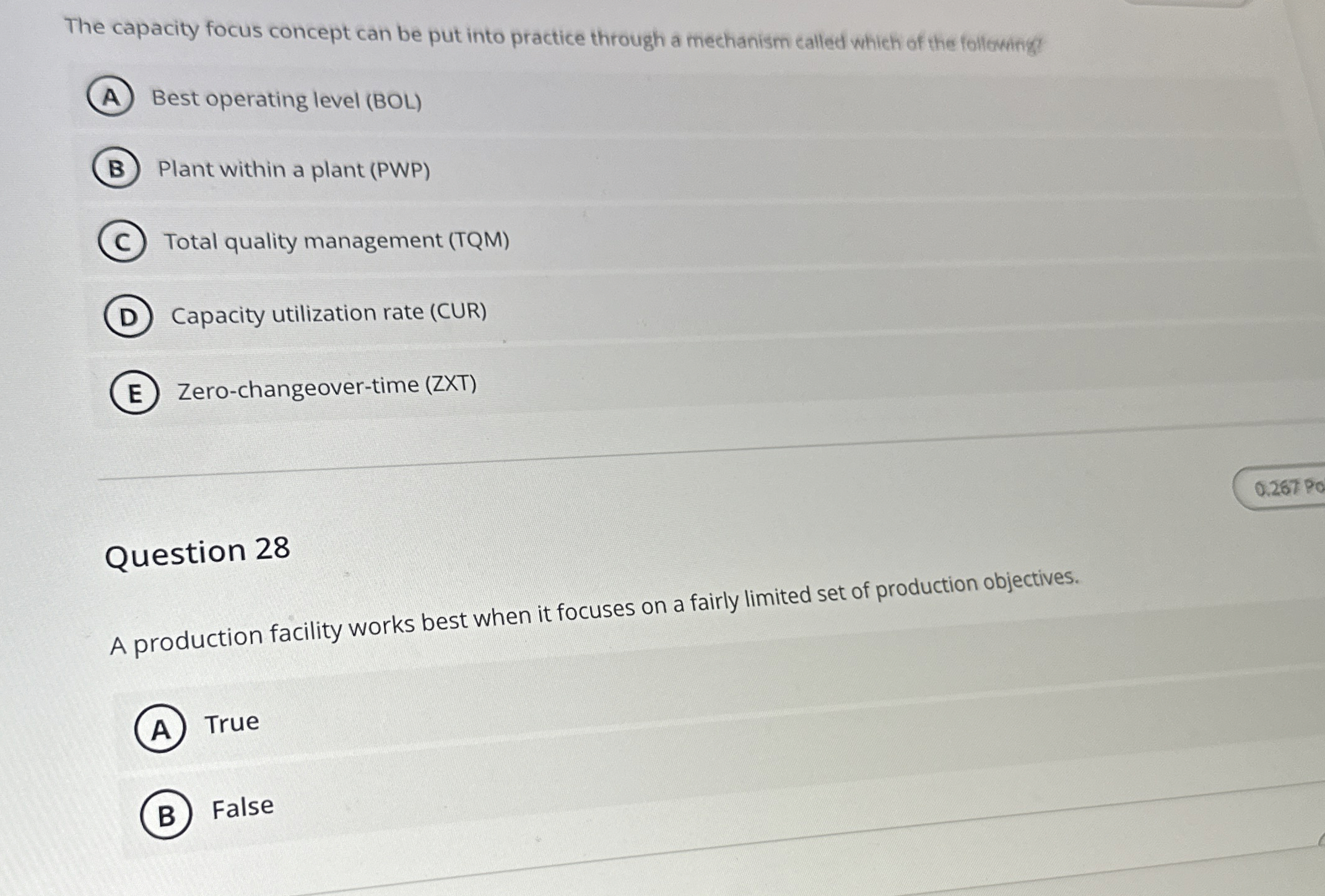  The capacity focus concept can be put into practice through a