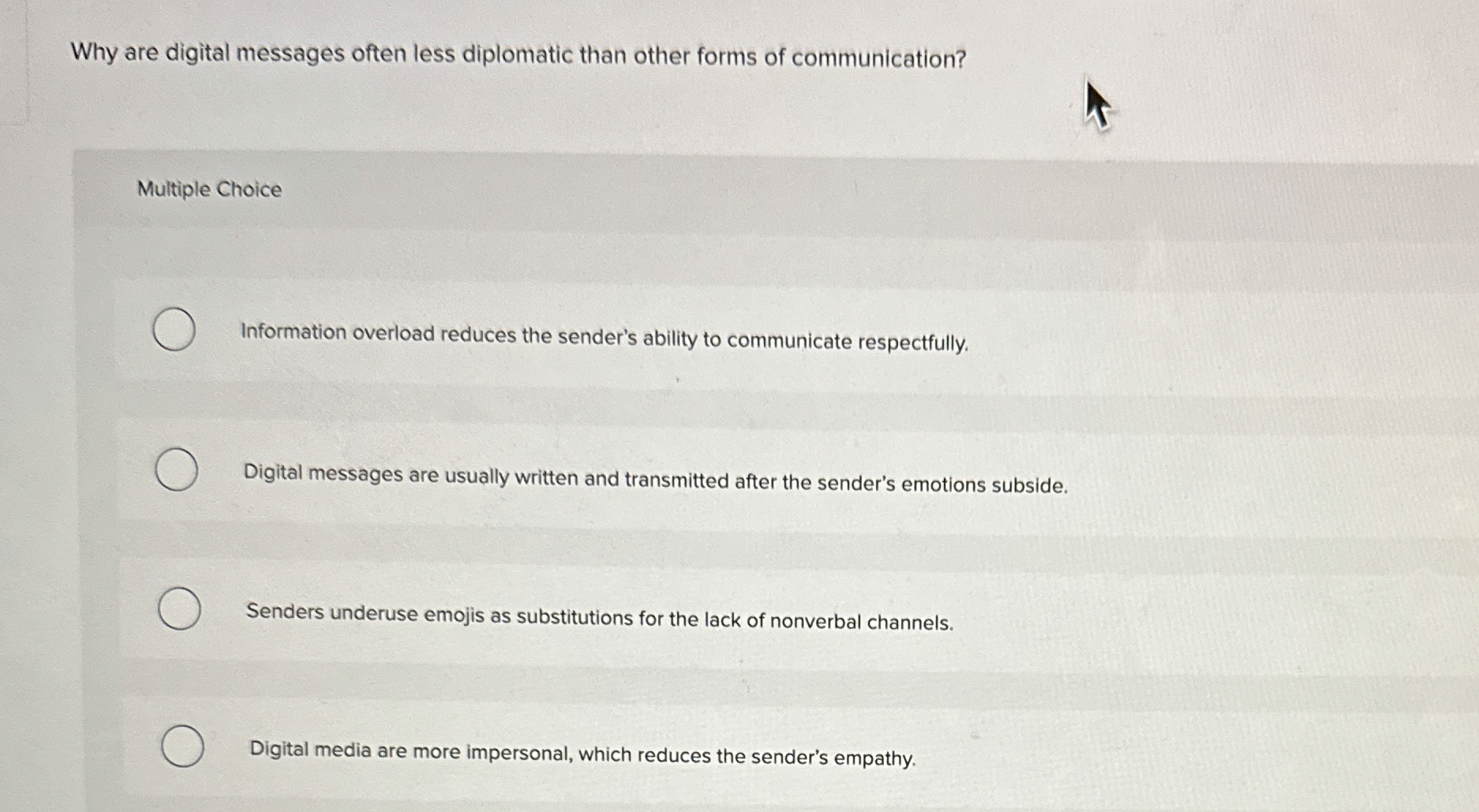  Why are digital messages often less diplomatic than other forms of