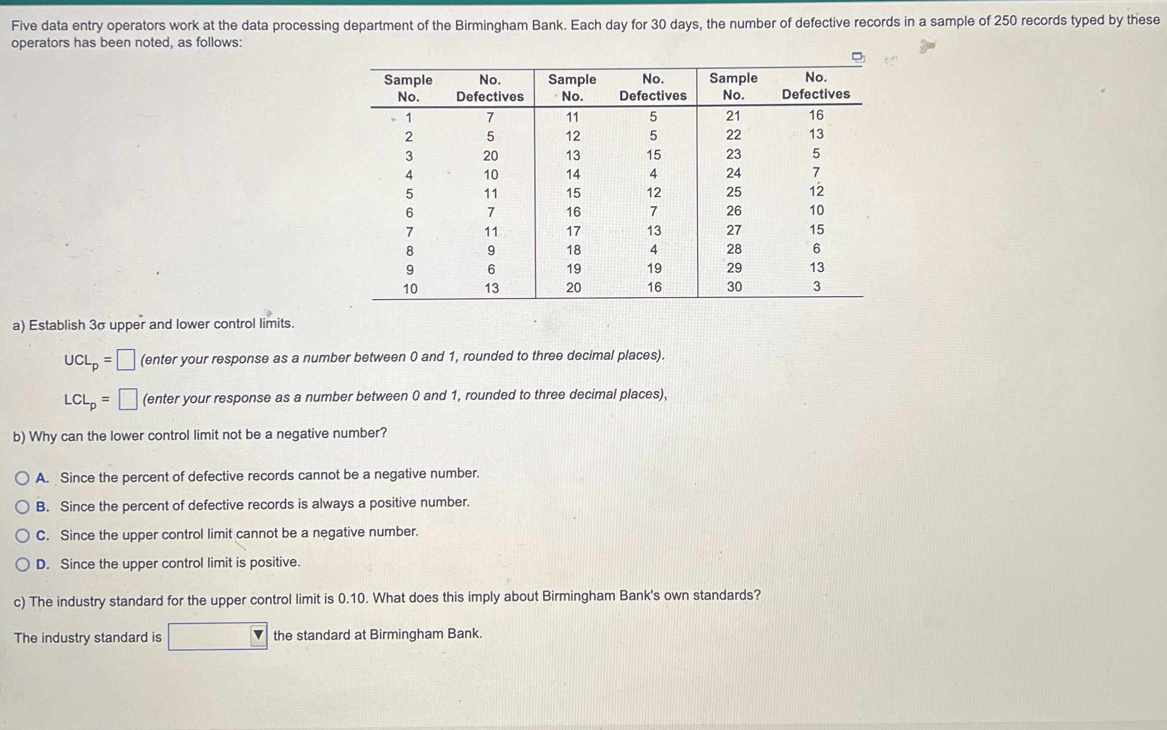  Five data entry operators work at the data processing department of