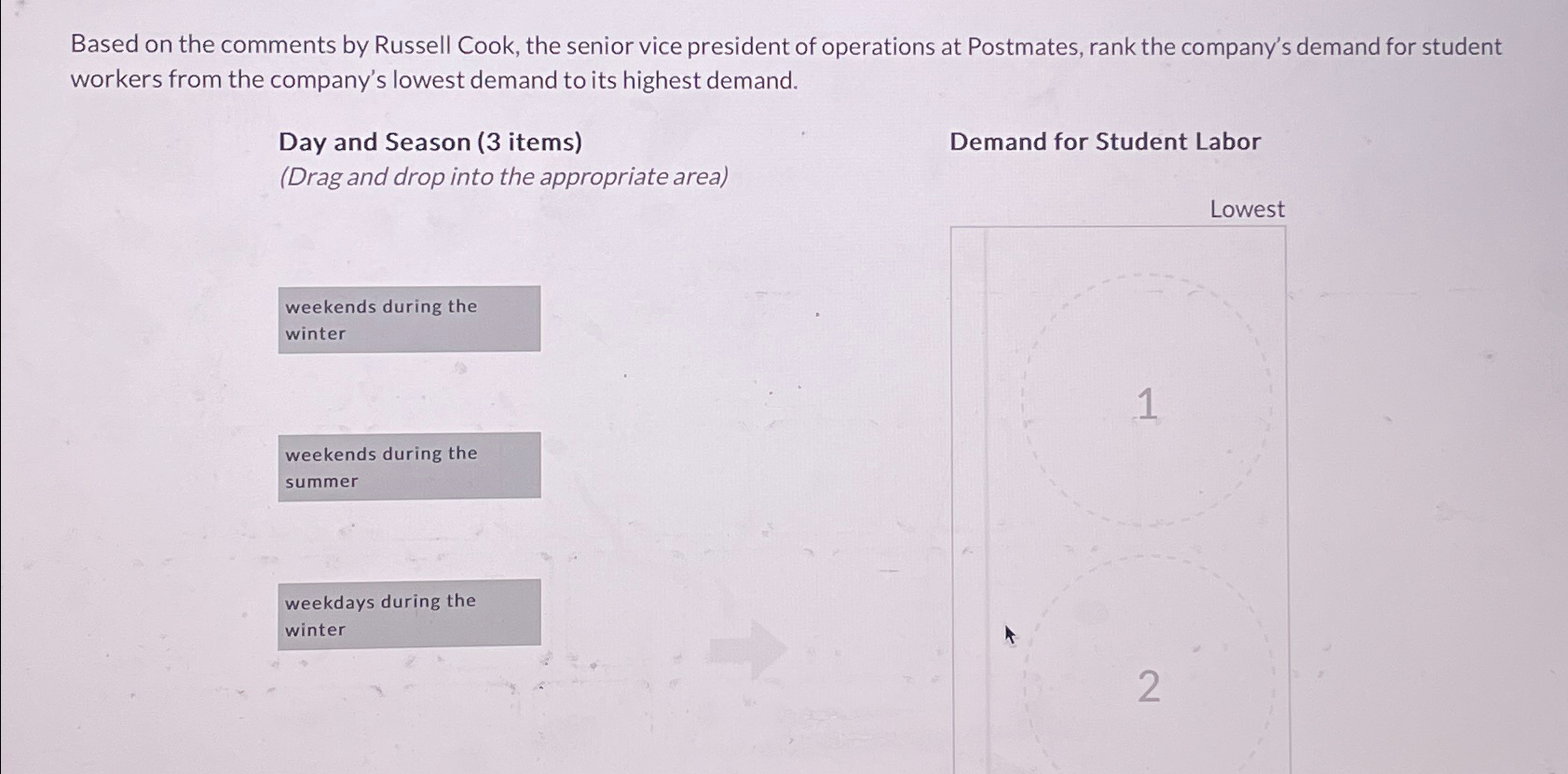  Based on the comments by Russell Cook, the senior vice president