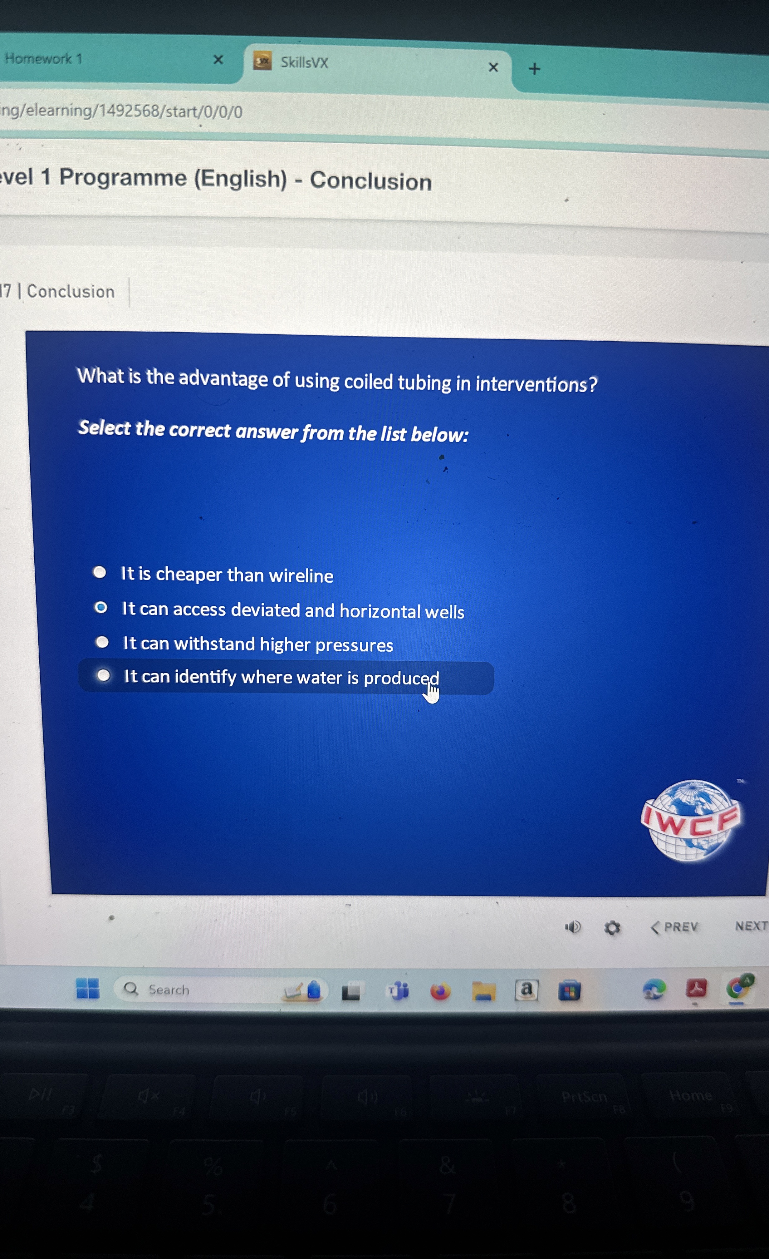  Homework 1 SkillsVX ng/elearning/1492568/start/0/0/0 vel 1 Programme (English)- Conclusion 17| Conclusion