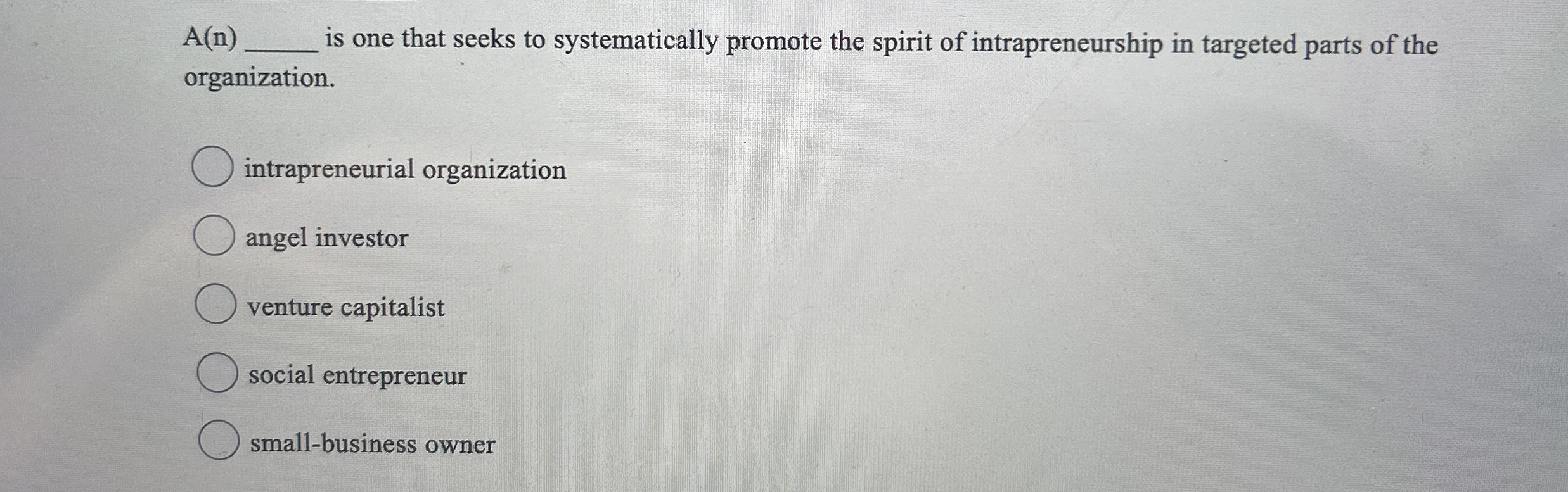  A(n)q, is one that seeks to systematically promote the spirit of