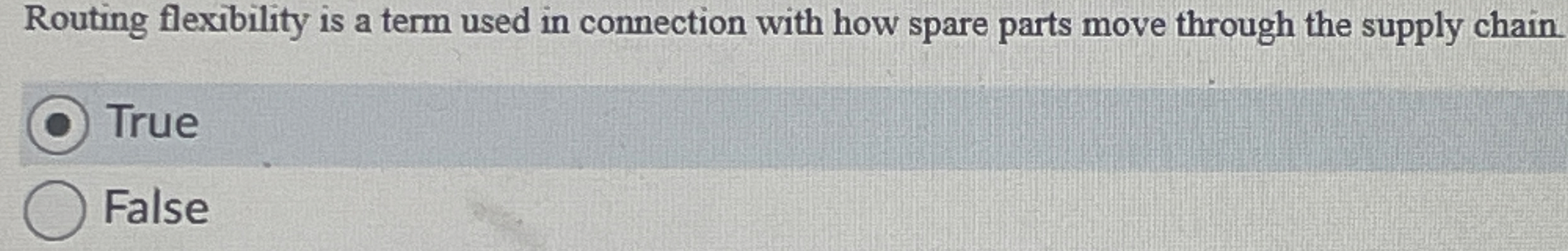 Routing flexibility is a term used in connection with how spare
