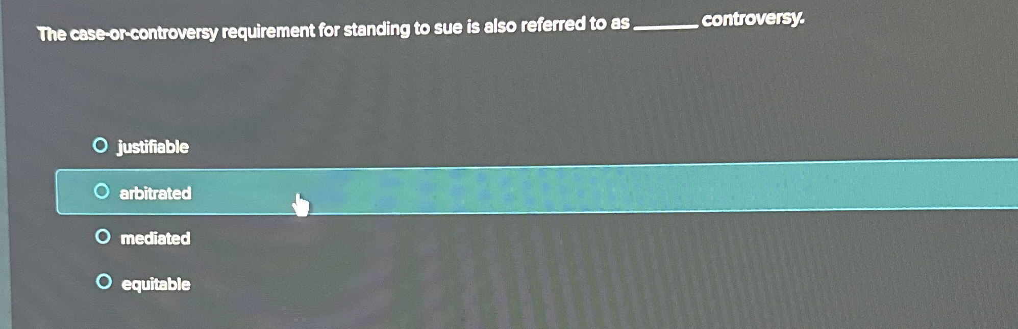  The case-or-controversy requirement for standing to sue is also referred to