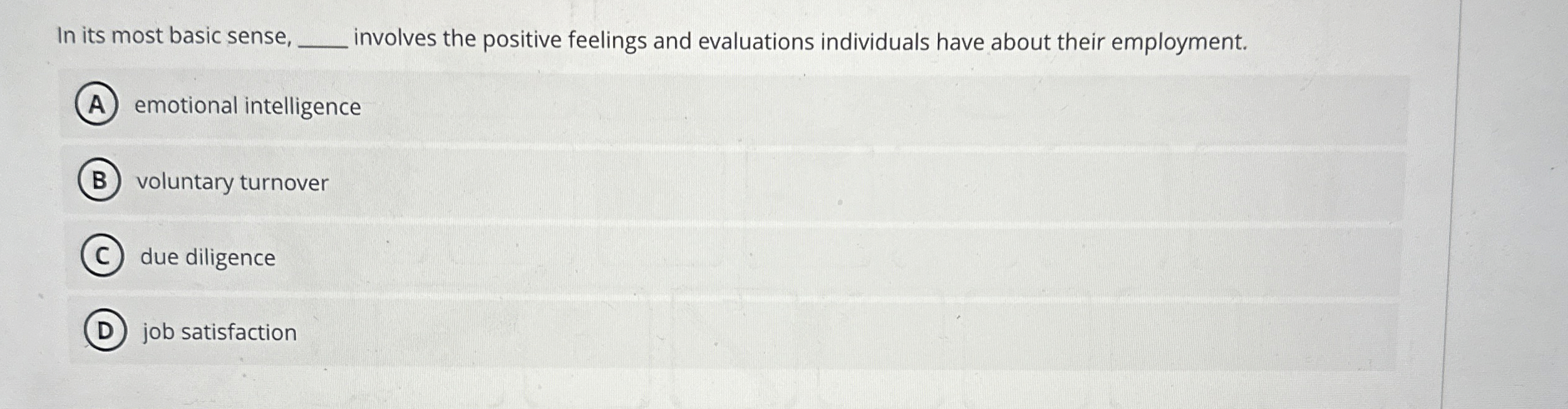  In its most basic sense, involves the positive feelings and evaluations