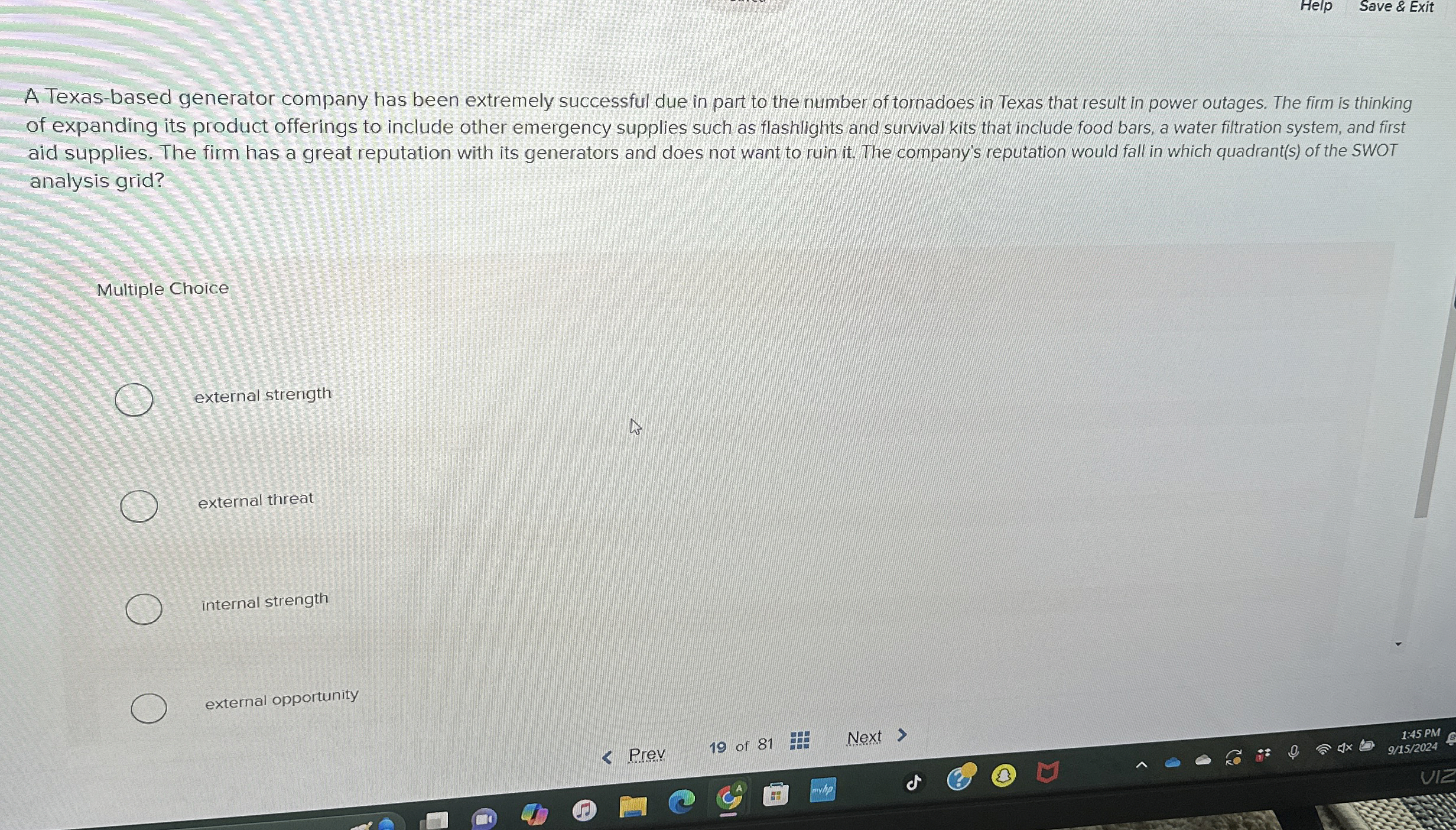  A Texas-based generator company has been extremely successful due in part