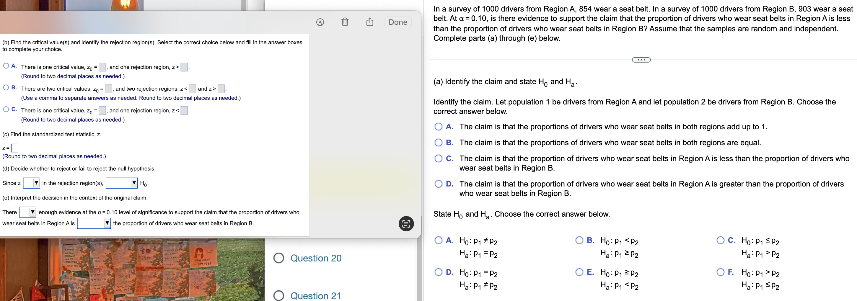  A.H0:p1p2 B.Ha:p1=p2Ha:p1p2H0:p1p2H0:p1=p2H0:p1p2Ha:p1>p2Ha:p1p2H0:p1>p2 Ha:p1p2Ha:p1 F. H0:p1>p2 Ha:p1p2H0:p1 Ha:p1=p2 Ha:p1p2 C.H0:p1p2 D.H0:p1=p2 E.H0:p1p2