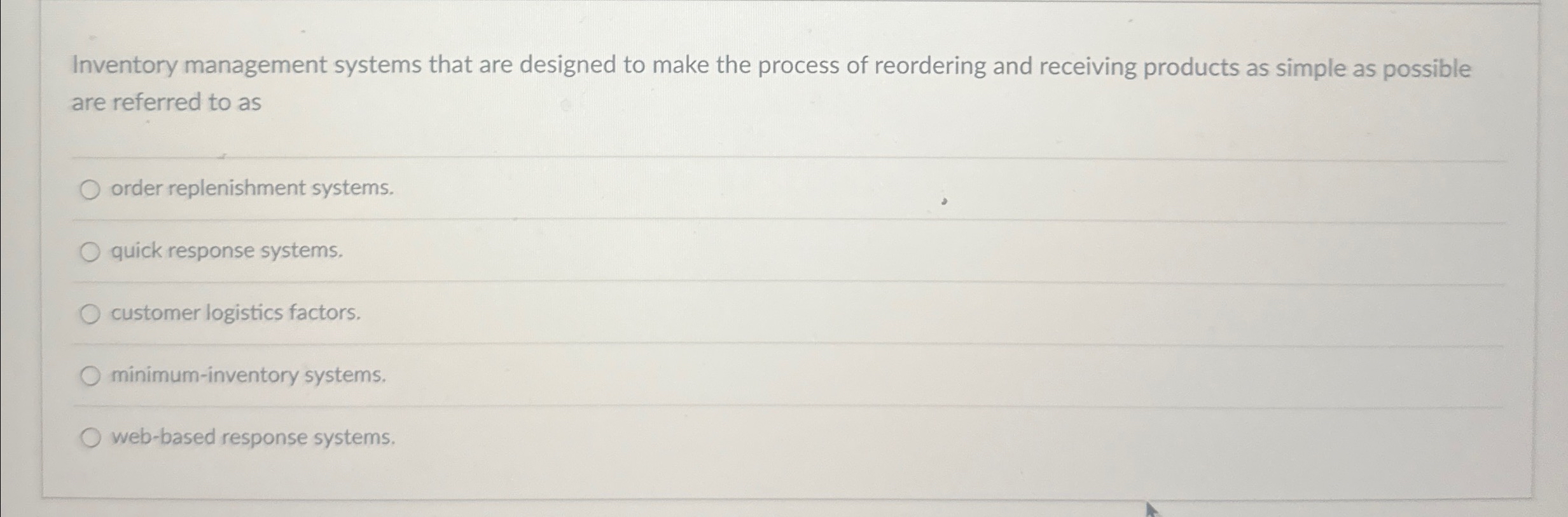  Inventory management systems that are designed to make the process of