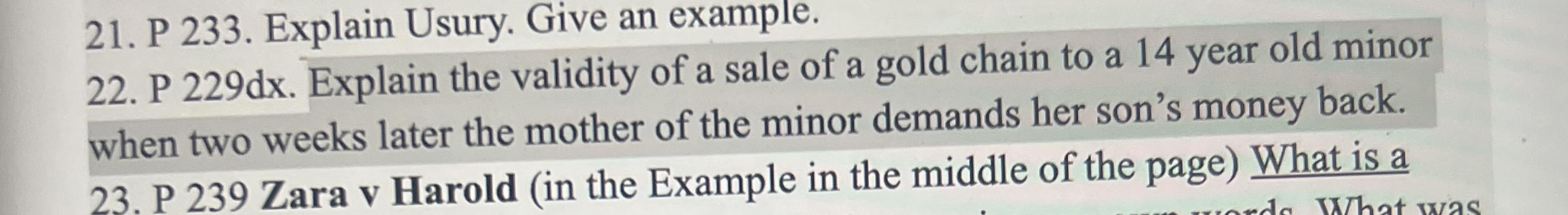 P 229dx. Explain the validity of a sale of a gold