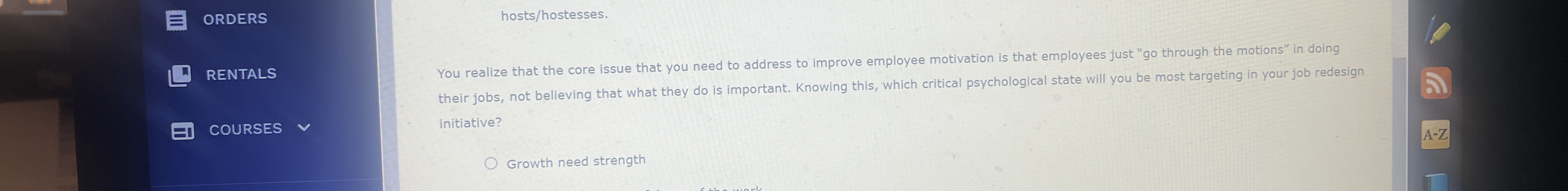  ORDERS RENTALS COURSES You realize that the core issue that you