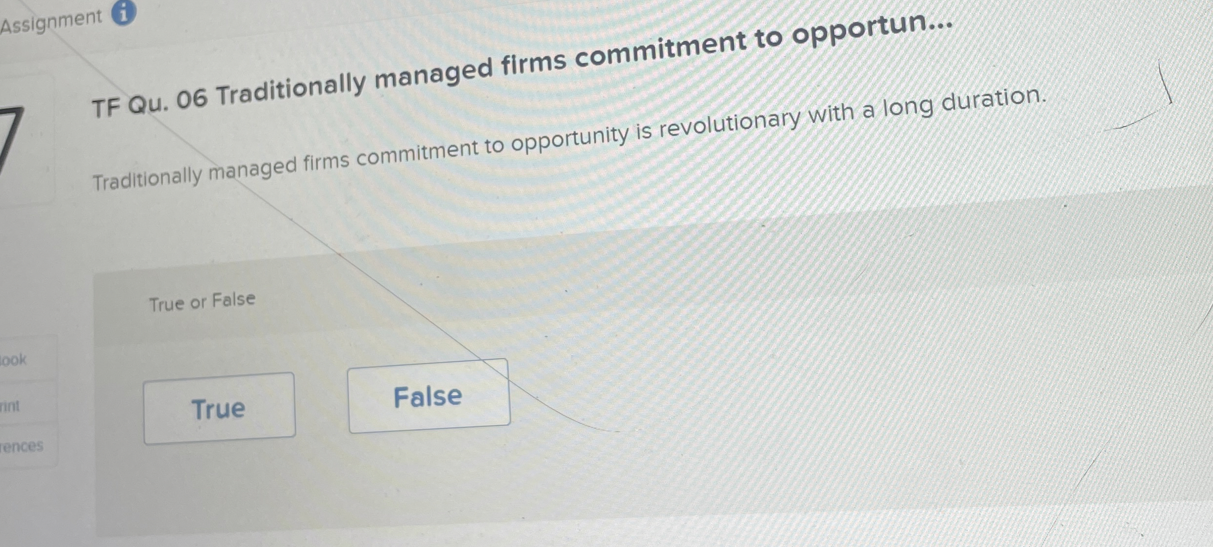  TF Qu.06 Traditionally managed firms commitment to opportun... Traditionally managed firms