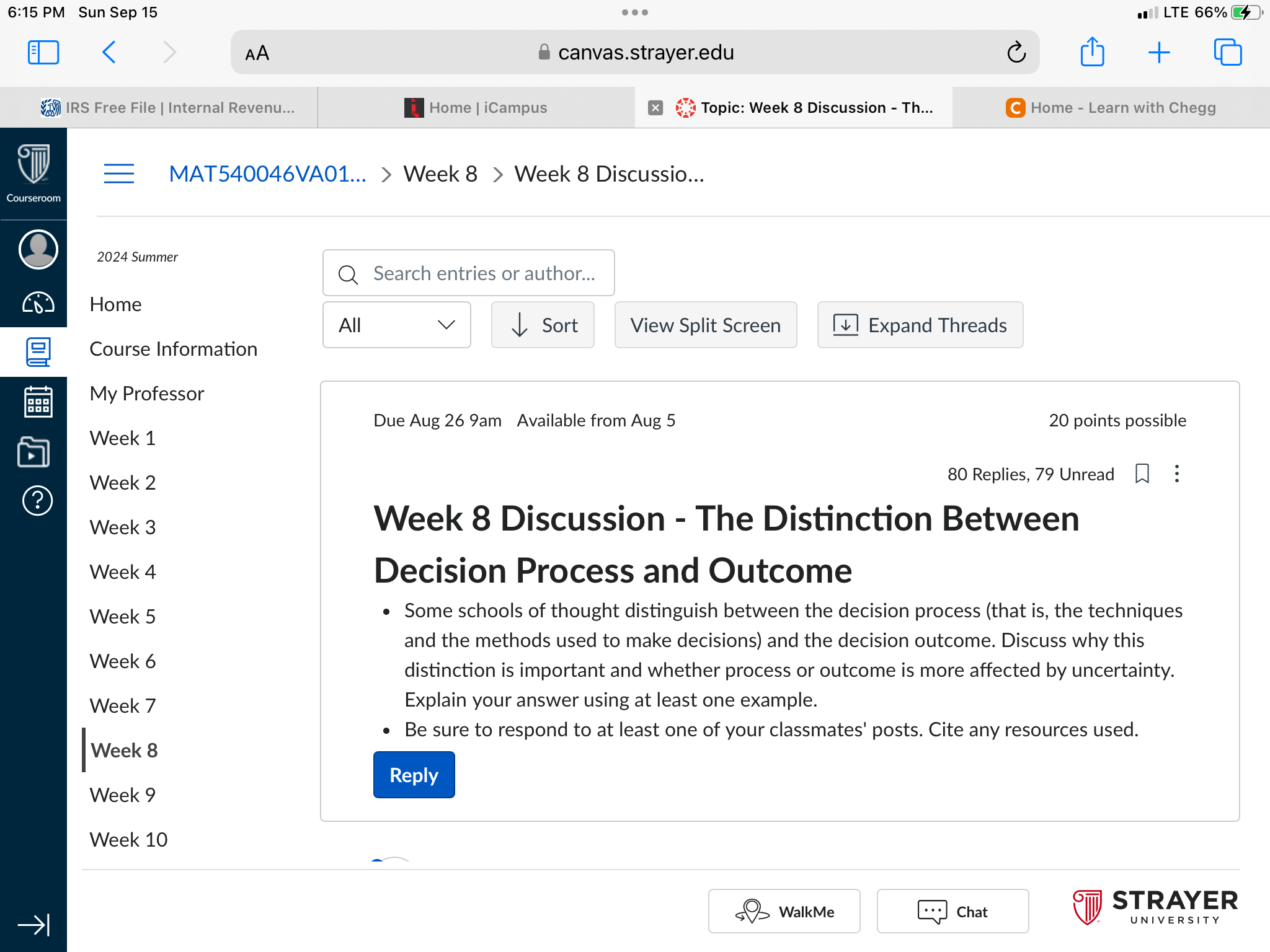  Due Aug 269am Available from Aug 5 20 points possible 80