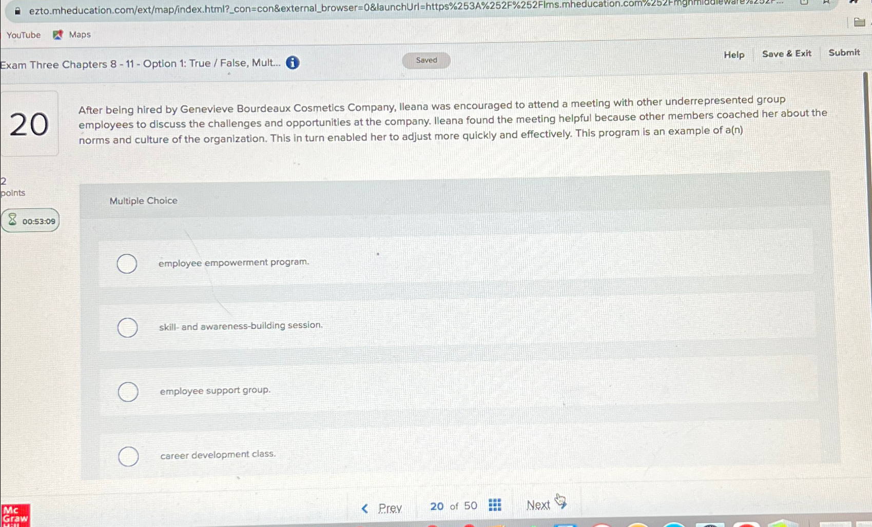  YouTube Maps Exam Three Chapters 8-11- Option 1: True / False,