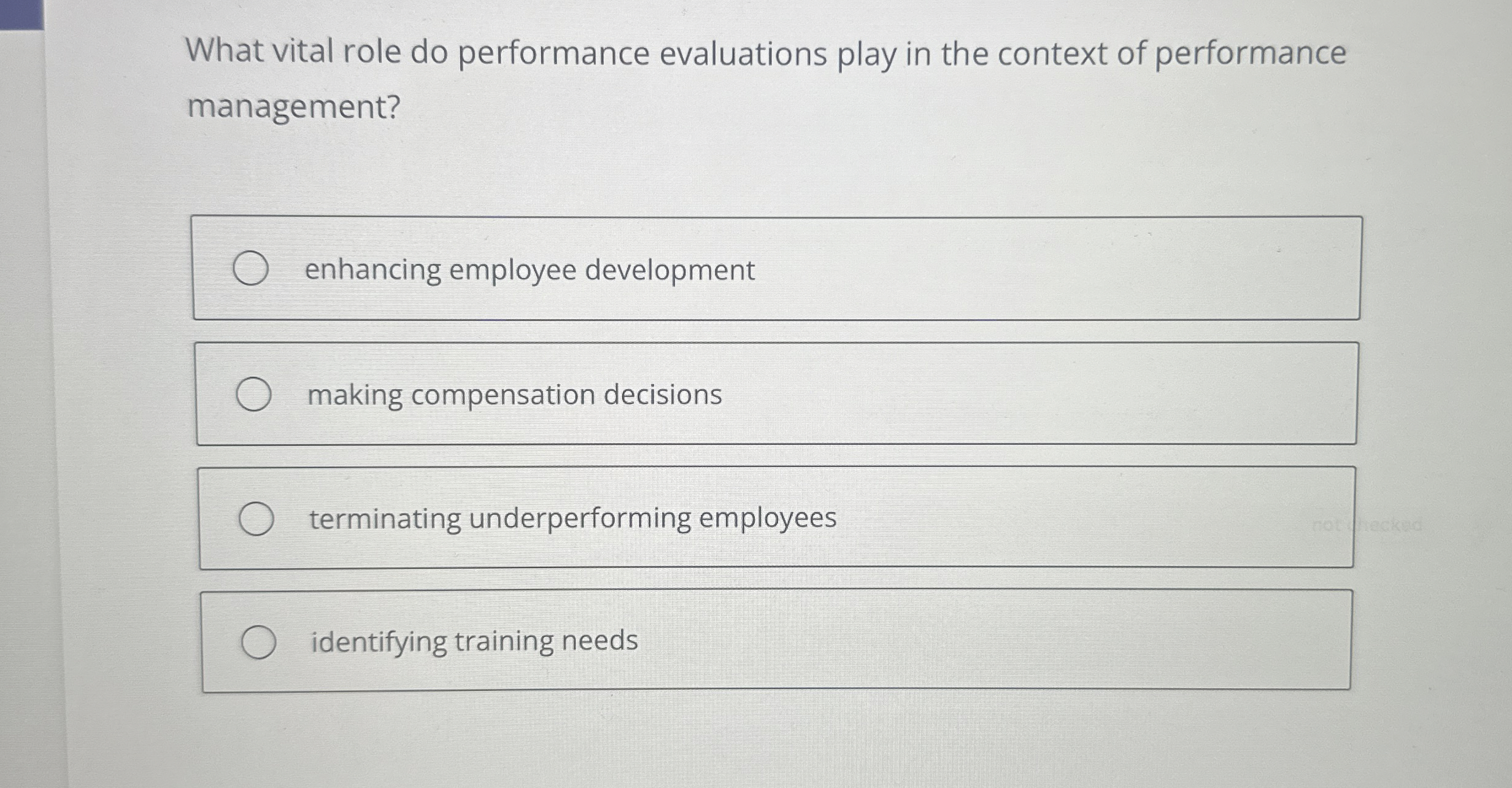  What vital role do performance evaluations play in the context of