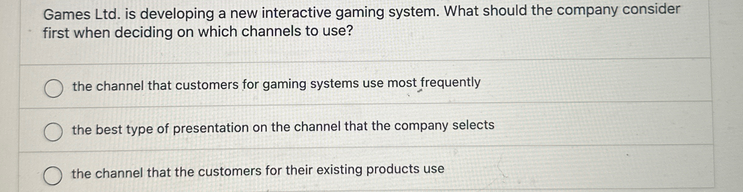  Games Ltd. is developing a new interactive gaming system. What should