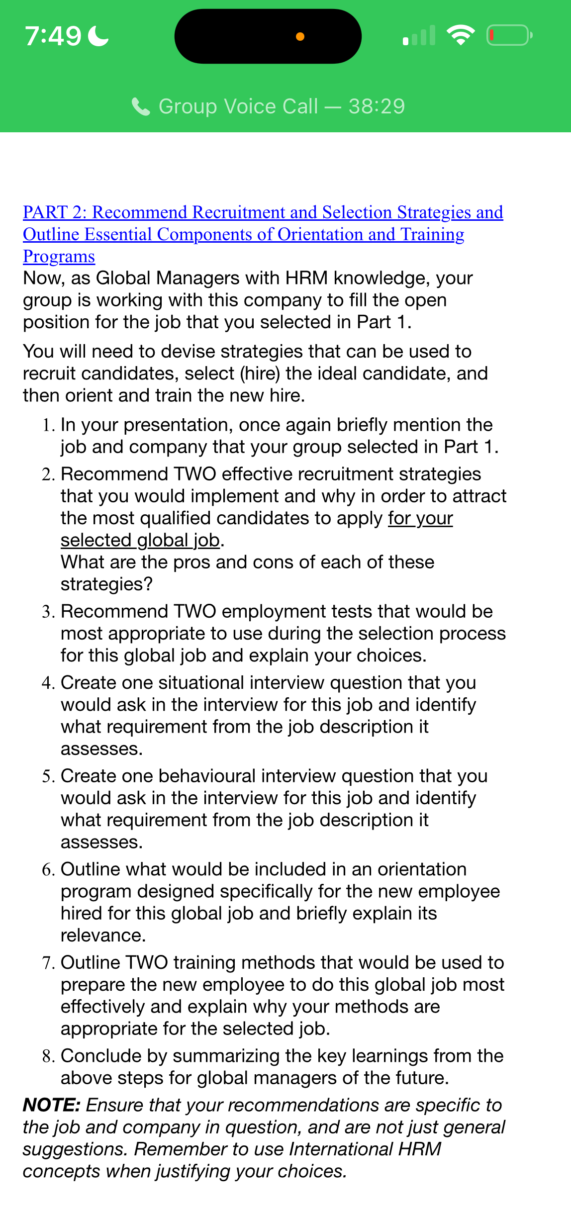  7:49 C G Group Voice Call -38:29 PART 2: Recommend Recruitment