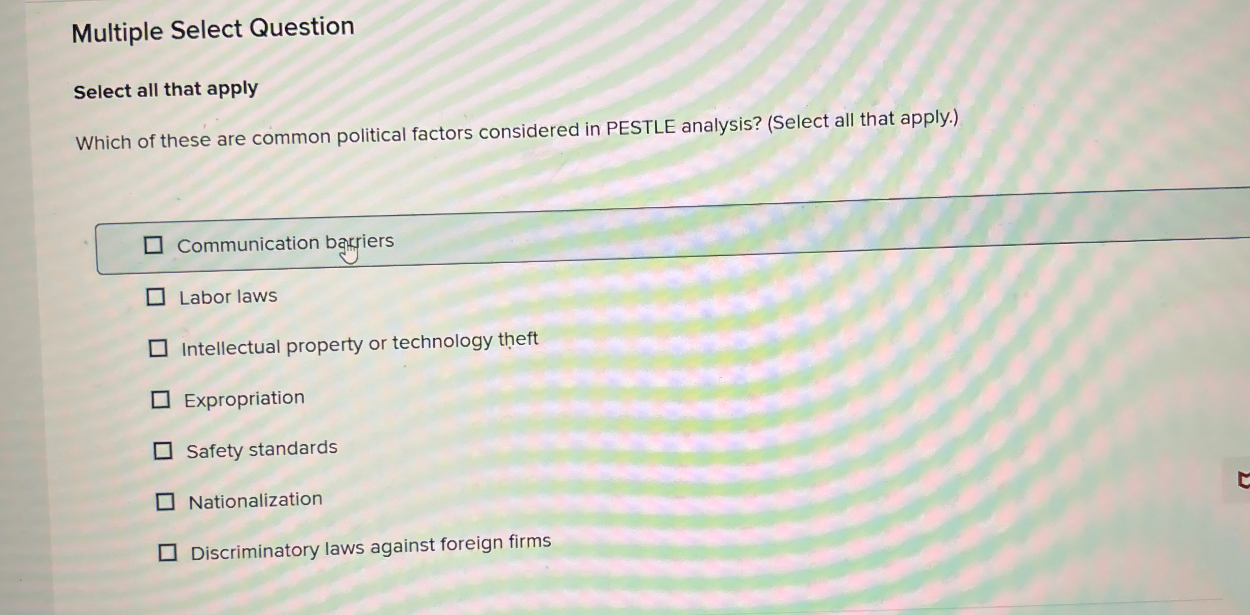  Multiple Select Question Select all that apply Which of these are