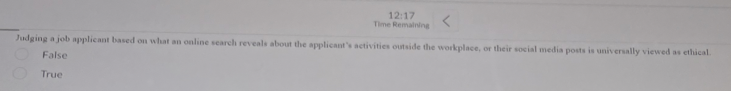  The term moral minimum is best defined as the highest degree