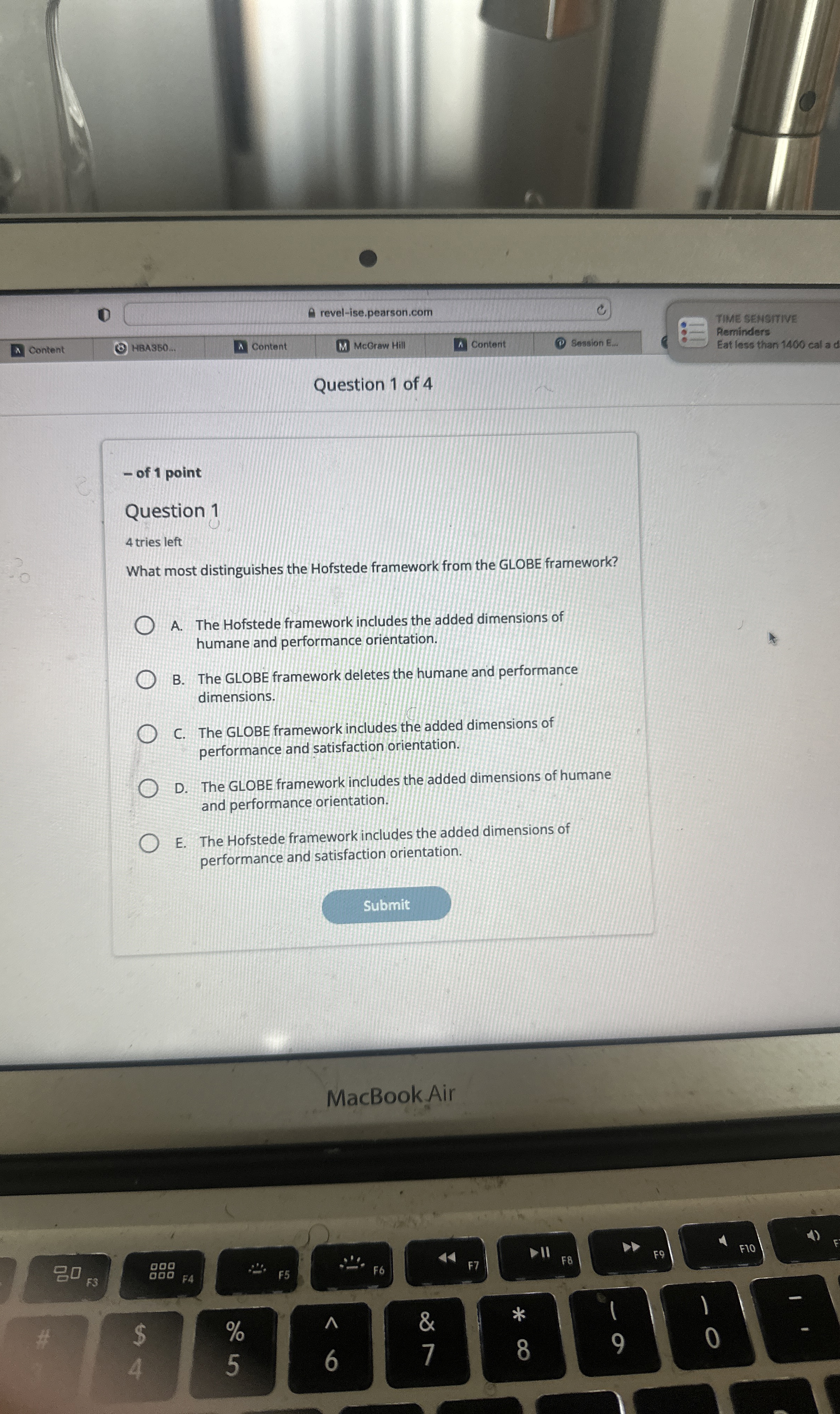  THE SENSITIVE Reminders Content HBA360.. Content Content Session E... Eat less