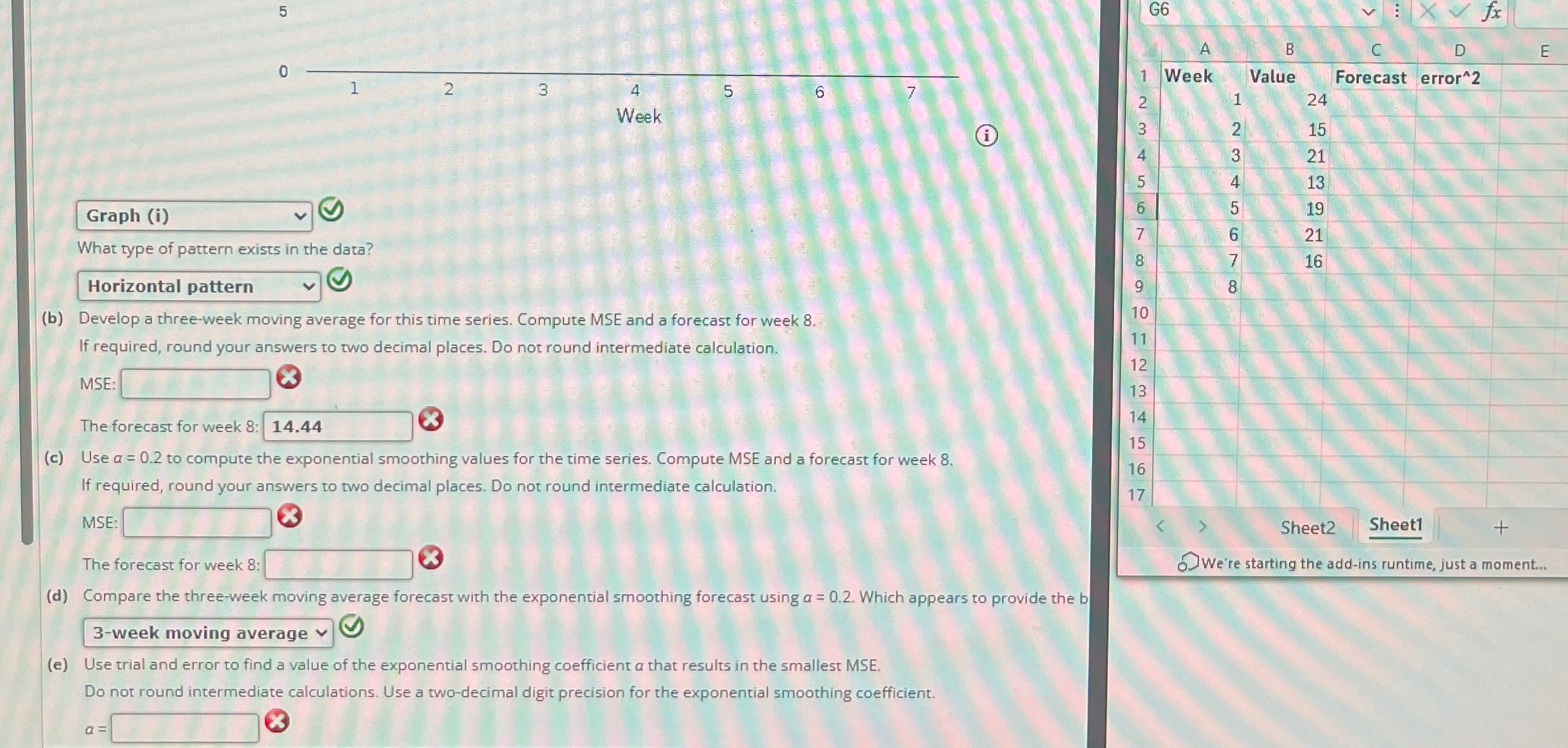  5 0 (i) What type of pattern exists in the data?