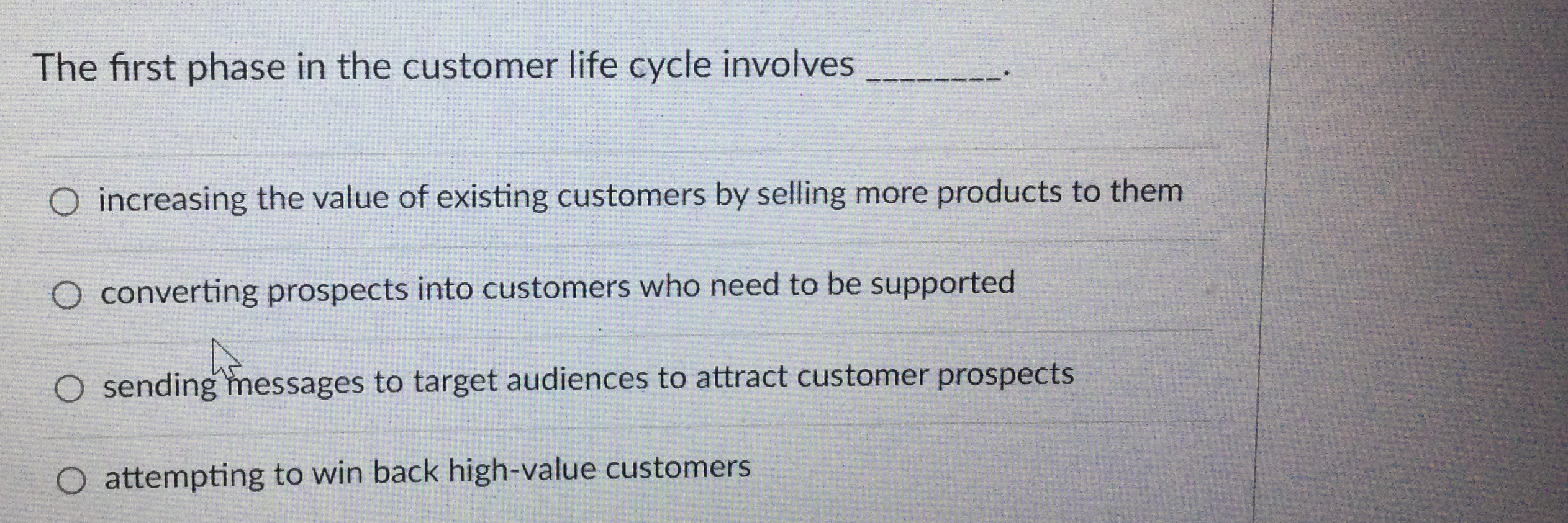  Lead generation is a common departmental information system activity in the